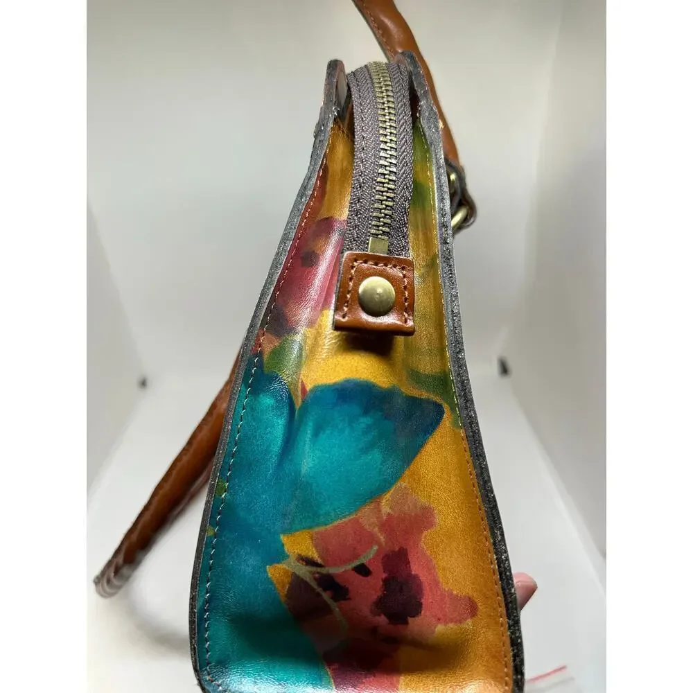 PATRICIA NASH Calvi Satchel Watercolor Butterfly Purse Heritage Collection